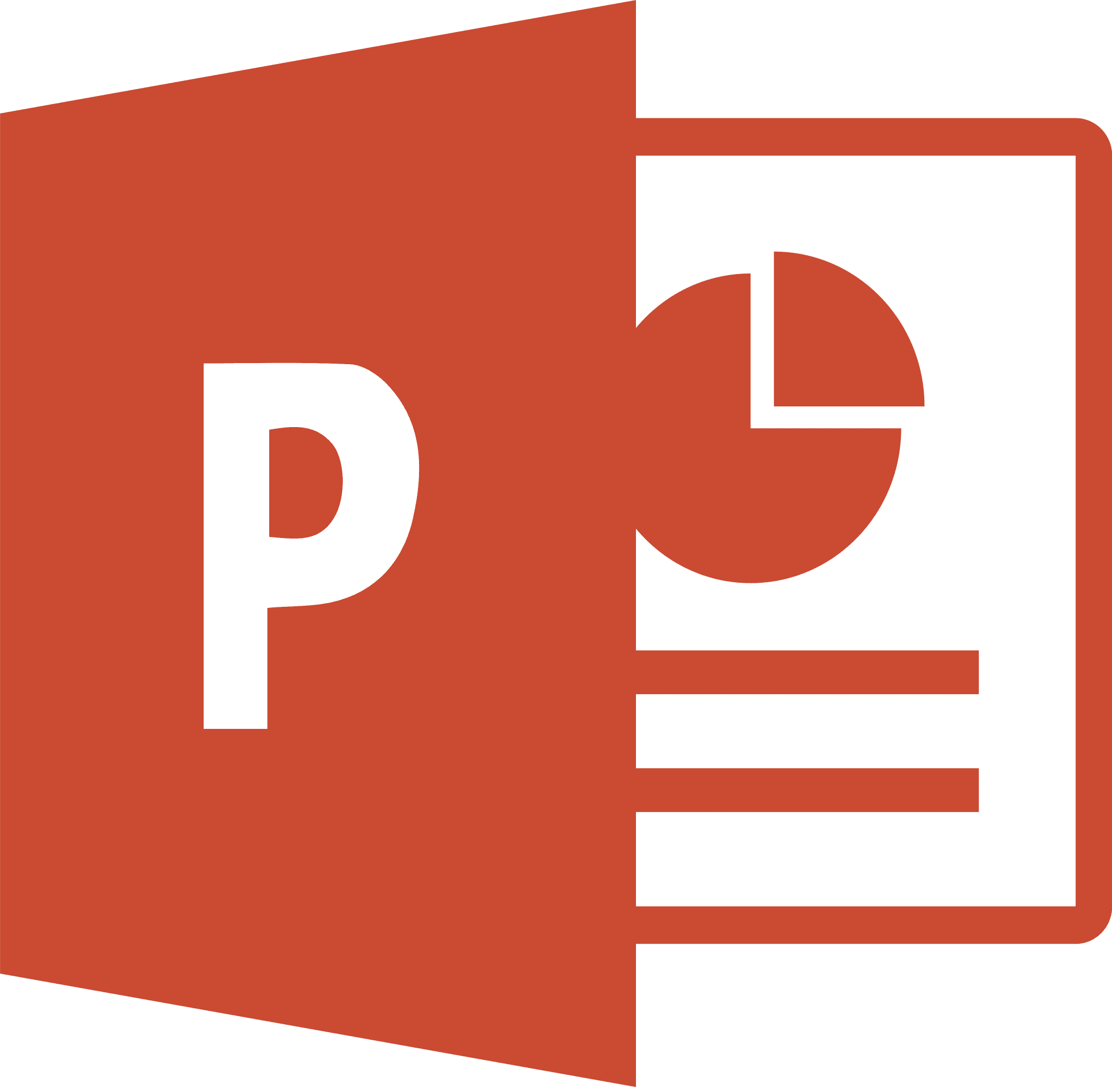 Microsoft PowerPoint 2013 2019 logo.svg